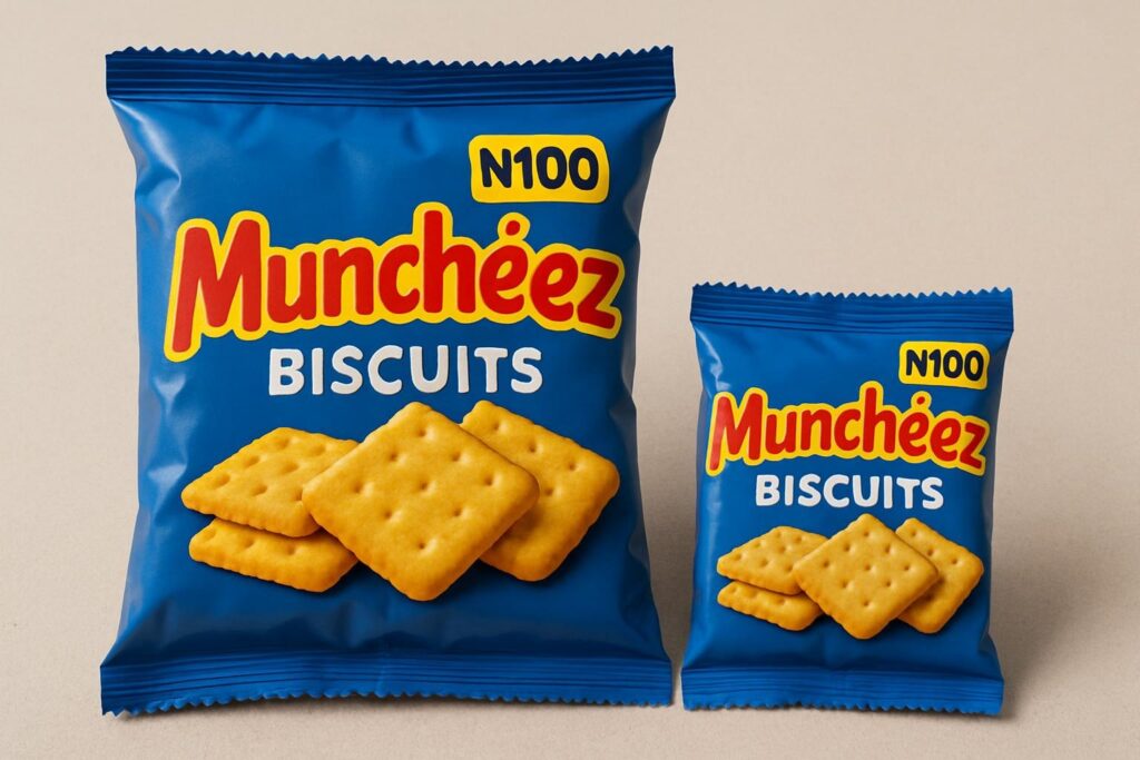 Shrinkflation in biscuits