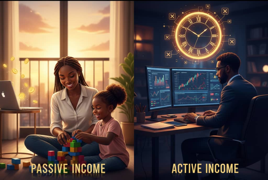 Understand passive and active streams of income, simply and practically.