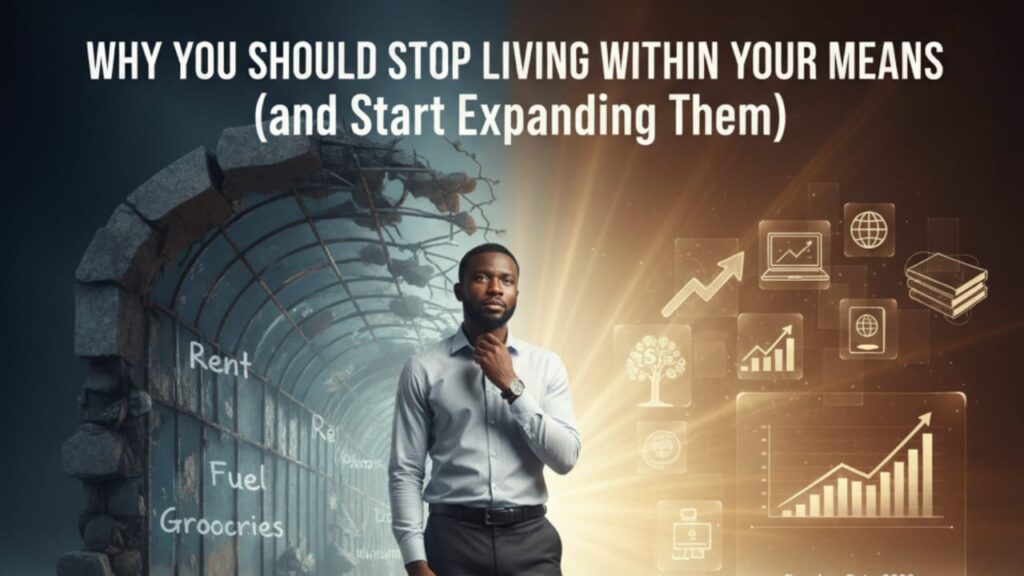 why you should stop living within your means.