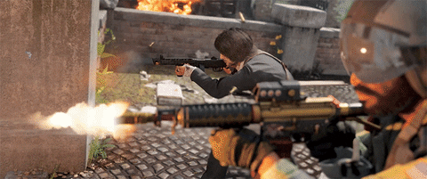 open fire